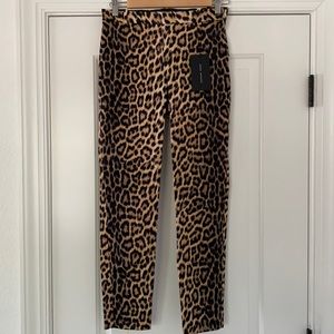 Leopard Zara cropped Pants
